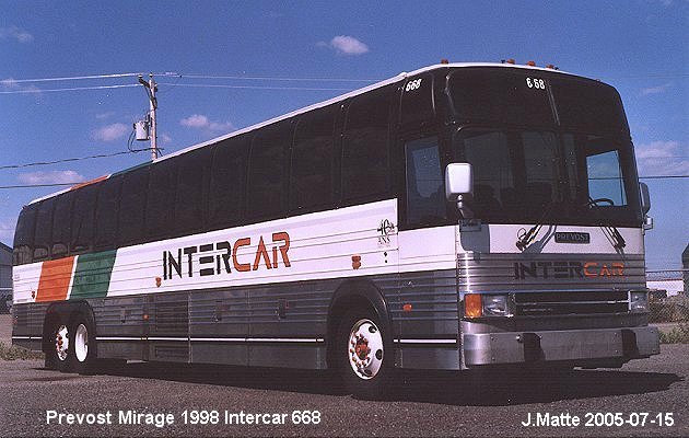 BUS/AUTOBUS: Prevost Mirage 1998 Intercar