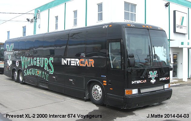 BUS/AUTOBUS: Prevost XL-2 2000 Intercar