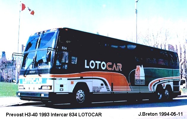 BUS/AUTOBUS: Prevost H3-40 1993 Intercar