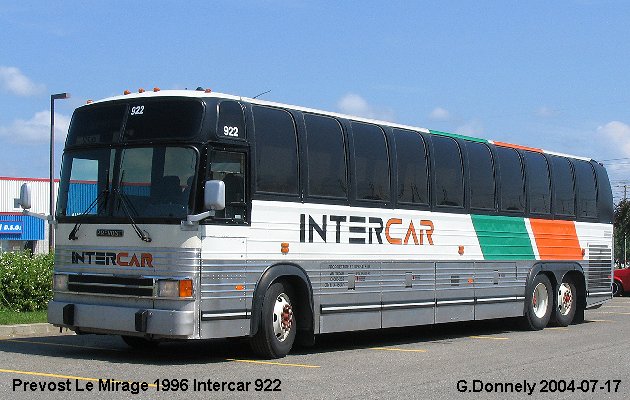 BUS/AUTOBUS: Prevost Le Mirage 1996 Intercar