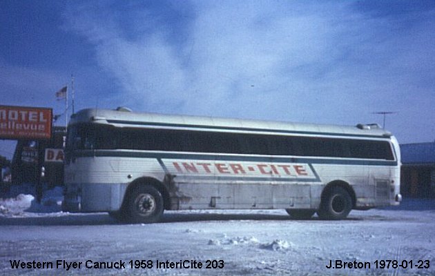 BUS/AUTOBUS: Western Flyer Canuck 1958 Intercite