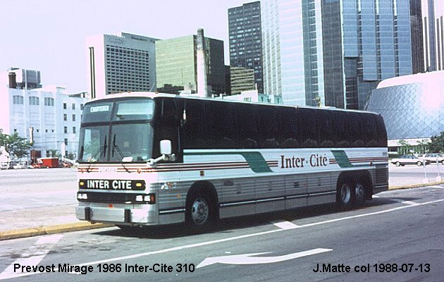 BUS/AUTOBUS: Prevost Le Mirage 1986 Intercite