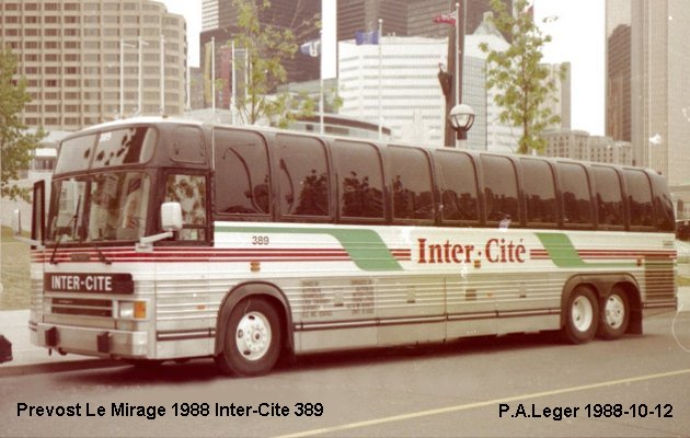 BUS/AUTOBUS: Prevost Mirage 1988 Intercite