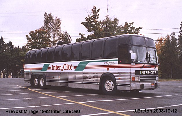 BUS/AUTOBUS: Prevost Le Mirage 1992 Intercite