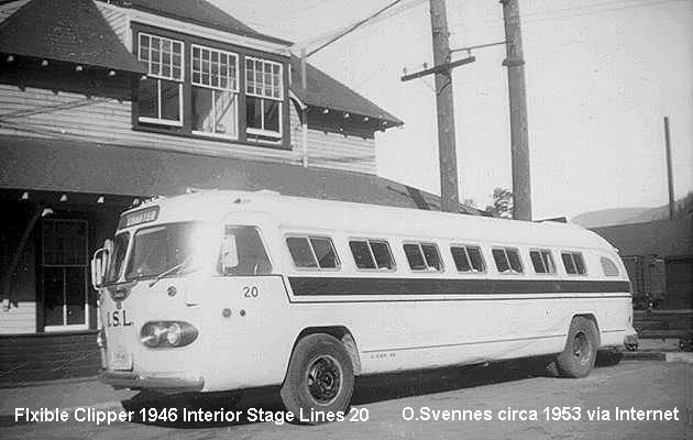 BUS/AUTOBUS: Flxible Clipper 1946 I.S.L