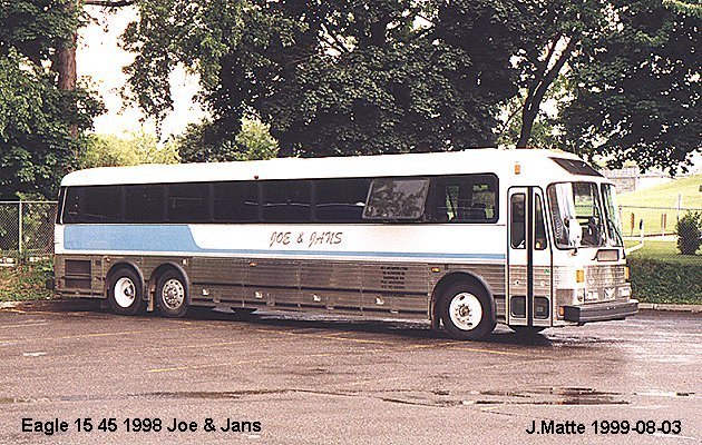 BUS/AUTOBUS: Eagle 15 1998 Joe & Jans