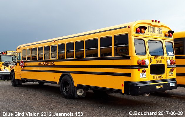 BUS/AUTOBUS: Blue Bird Vision 2012 Jeannois