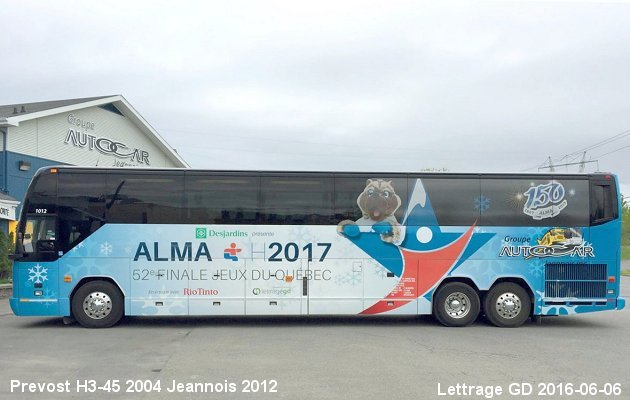 BUS/AUTOBUS: Prevost H3-45 2004 Jeannois