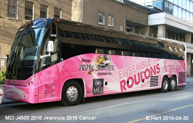 BUS/AUTOBUS: MCI J4500 2016 Jeannois