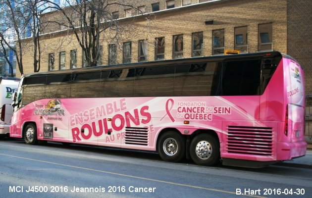 BUS/AUTOBUS: MCI J4500 2016 Jeannois