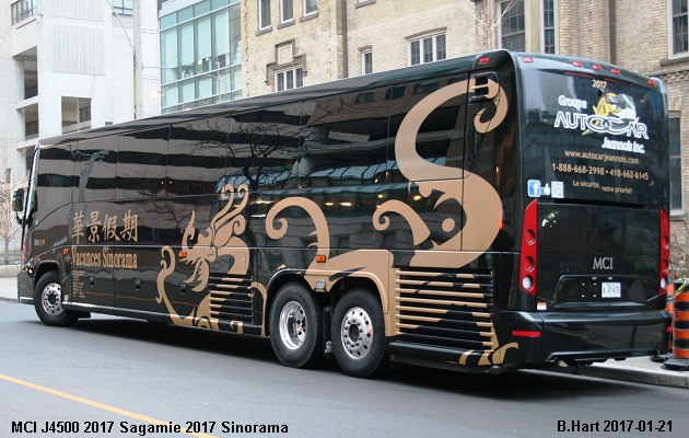 BUS/AUTOBUS: MCI J4500 2017 Jeannois