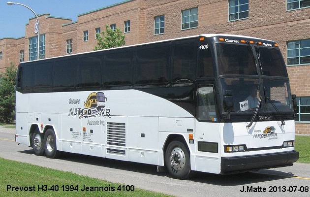 BUS/AUTOBUS: Prevost H3-40 1994 Jeannois