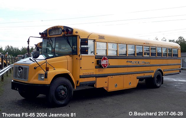 BUS/AUTOBUS: Thomas FS-65 2004 Jeannois