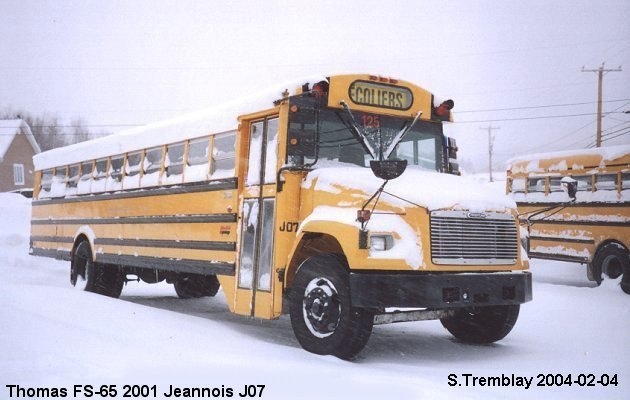 BUS/AUTOBUS: Thomas FS-65 2001 Jeannois