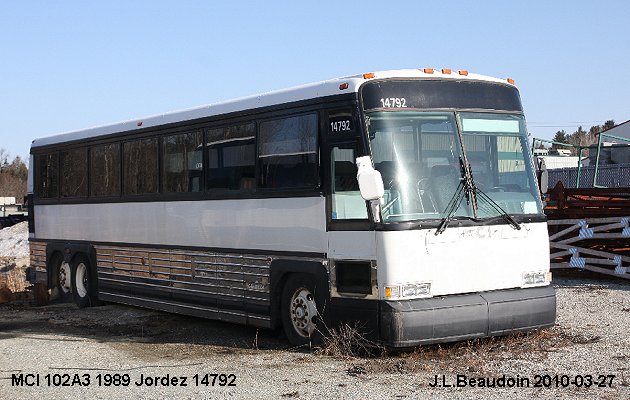 BUS/AUTOBUS: MCI 102A3 1989 Jordez
