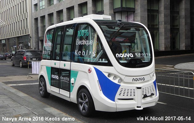 BUS/AUTOBUS: Navya Arma 2016 Keolis