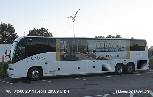 BUS/AUTOBUS: MCI J4500 2011 Keolis