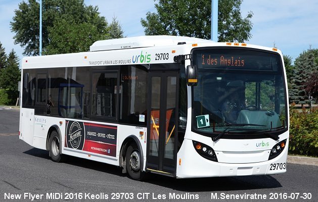 BUS/AUTOBUS: New Flyer MiDi 2016 Keolis