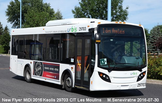 BUS/AUTOBUS: New Flyer MiDi 2016 Keolis