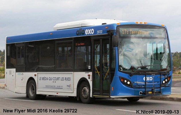 BUS/AUTOBUS: New Flyer Midi 2016 Keolis