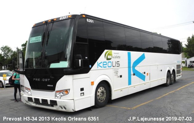BUS/AUTOBUS: Prevost H3-45 2013 Keolis