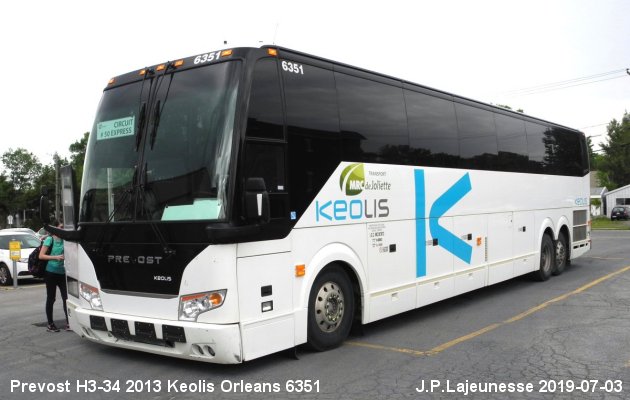 BUS/AUTOBUS: Prevost H3-45 2013 Keolis