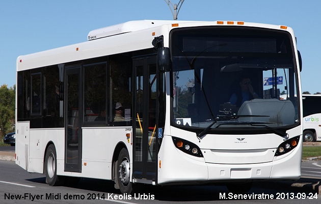 BUS/AUTOBUS: New Flyer Midi 2014 Keolis