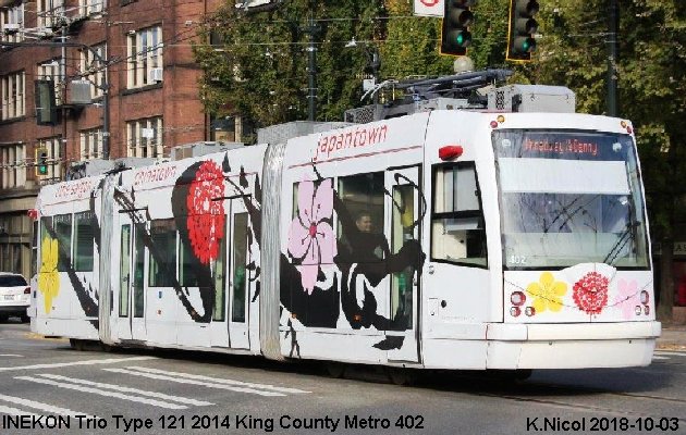 BUS/AUTOBUS: Inekon Trio Type 121 2014 King County