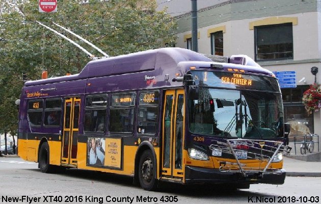 BUS/AUTOBUS: New Flyer TX40 2016 King County