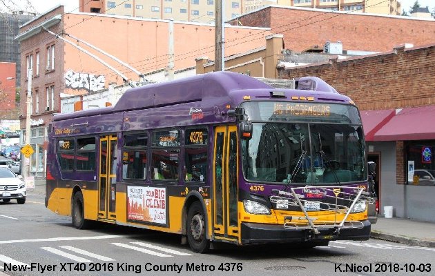 BUS/AUTOBUS: New Flyer TX40 2016 King County