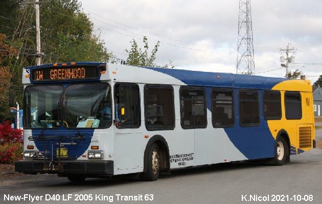 BUS/AUTOBUS: New Flyer D40LF 2005 Kings Transit