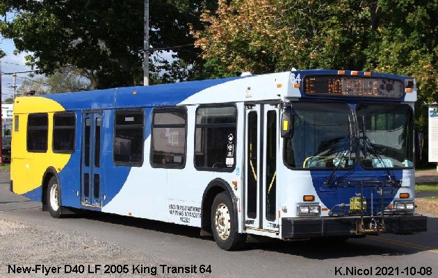 BUS/AUTOBUS: New Flyer D40LF 2005 Kings Transit