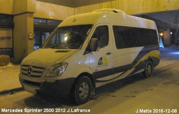 BUS/AUTOBUS: Mercedes Sprinter 2012 Oeuvres J.Lachance