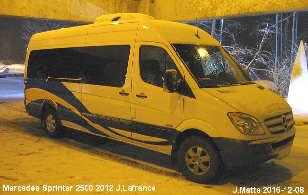 BUS/AUTOBUS: Mercedes Sprinter 2012 Oeuvres J.Lachance