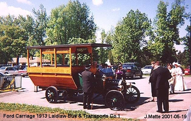 BUS/AUTOBUS: Ford Carriage 1913 Laidlaw