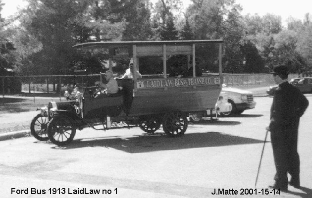 BUS/AUTOBUS: Ford Coach 1913 Laidlaw