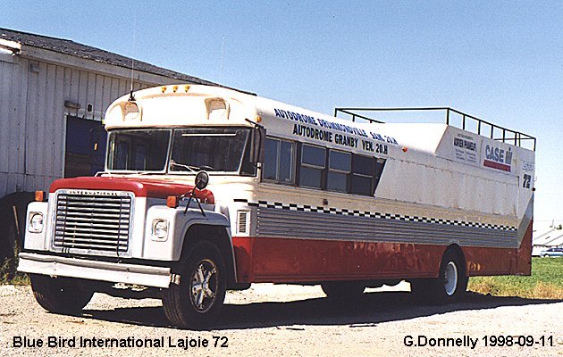 BUS/AUTOBUS: Blue Bird Racing unit 1976 Lajoie