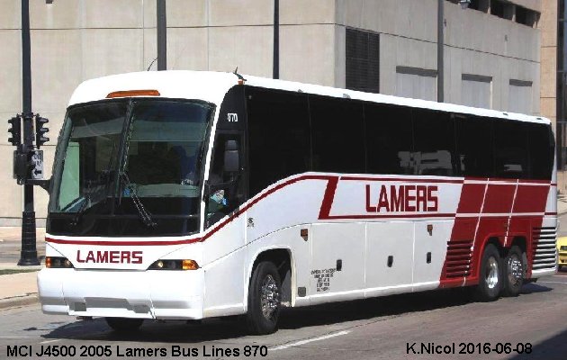 BUS/AUTOBUS: MCI J4500 2005 Lamers