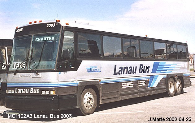 BUS/AUTOBUS: MCI MC 102 A 3 1991 Lanaubus