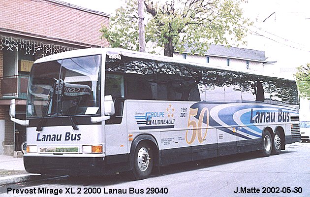 BUS/AUTOBUS: Prevost XL-2 2001 Lanaubus