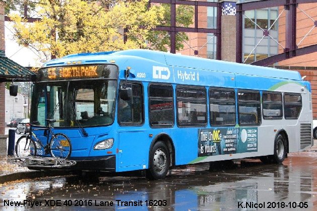 BUS/AUTOBUS: New Flyer XDE40 2016 Lane Transit