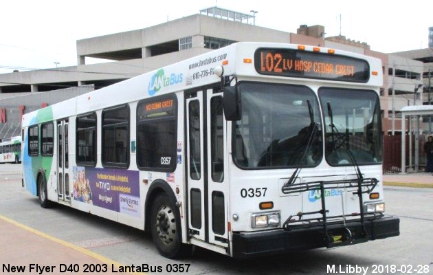 BUS/AUTOBUS: New Flyer D40 2003 LantaBus