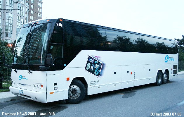 BUS/AUTOBUS: Prevost H3-45 2003 Autobus Laval