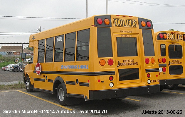 BUS/AUTOBUS: Girardin Microbird 2014 Autobus Laval