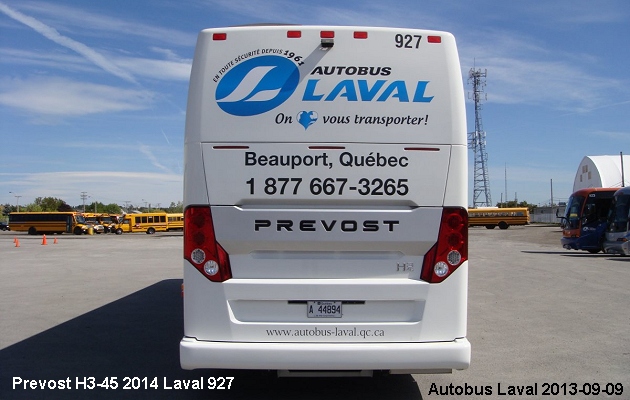 BUS/AUTOBUS: Prevost H3-45 2014 Autobus Laval