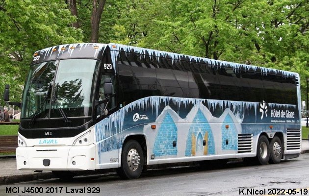 BUS/AUTOBUS: MCI J4500 2017 Laval