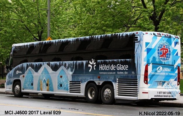 BUS/AUTOBUS: MCI J4500 2017 Laval