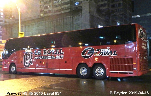 BUS/AUTOBUS: Prevost H3-45 2010 Laval