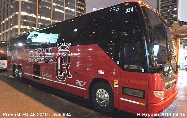 BUS/AUTOBUS: Prevost H3-45 2010 Laval