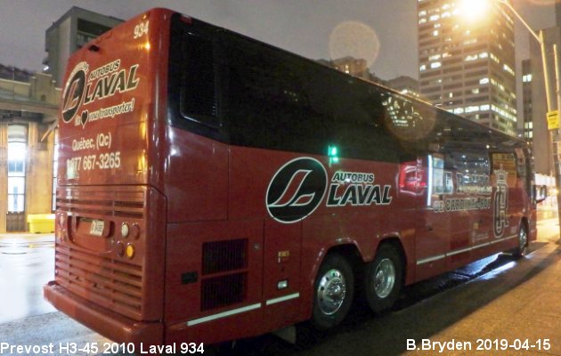 BUS/AUTOBUS: Prevost H3-45 2010 Laval